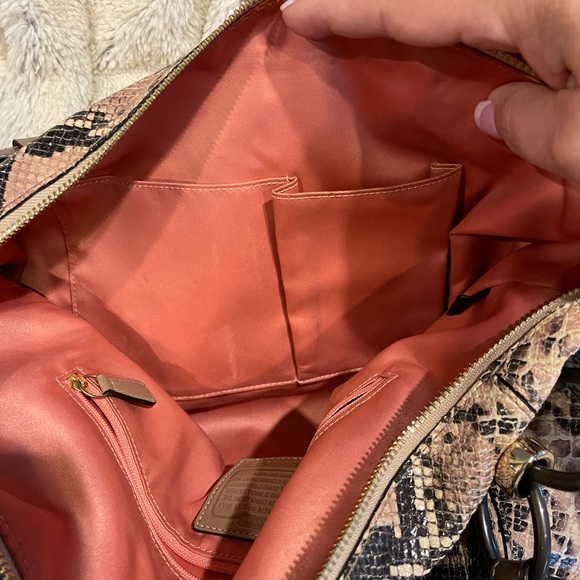 COACH Kristin embossed python leather hobo bag - Picture 15 of 16